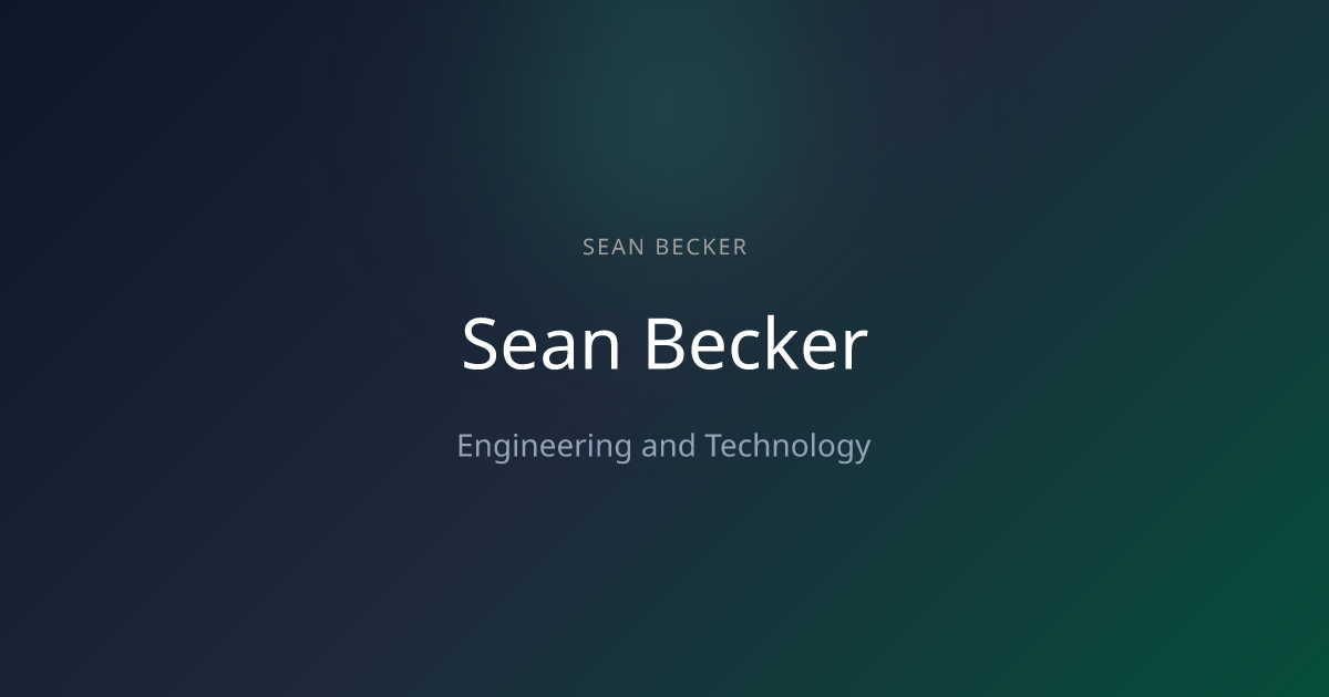 Sean Becker